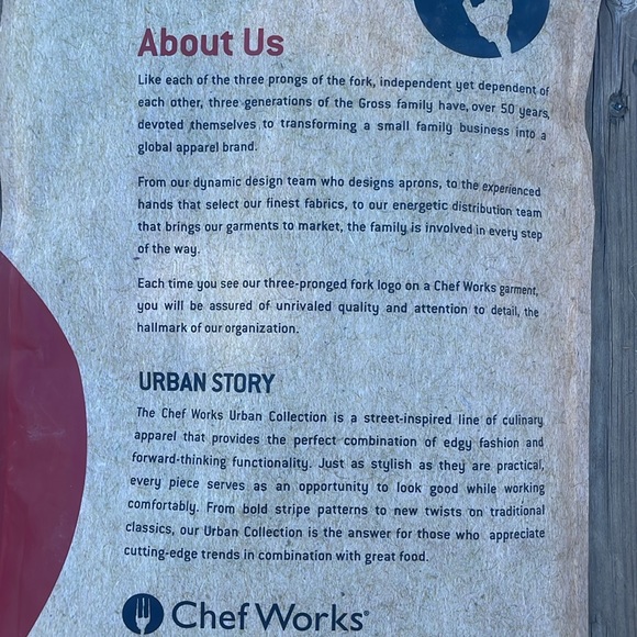 Brand New Chef Works Urban Apron Seattle Half Bistro Apron - Picture 6 of 6